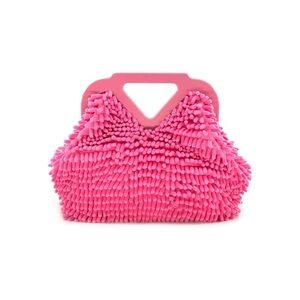 Pink Textured Women's Bag